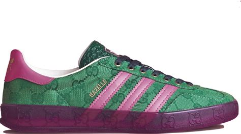 green gucci gazelle|adidas gucci gazelle trainers.